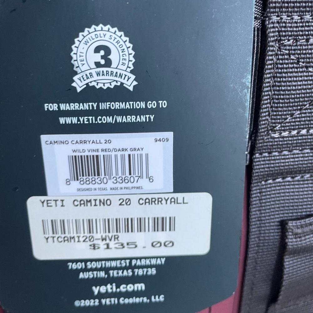 YETI  Camino 20 Wild Vine Set - Picture 6 of 6
